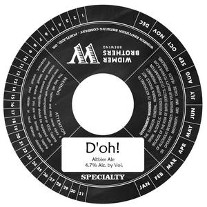 Widmer Brothers Brewing Co. D'oh! April 2017