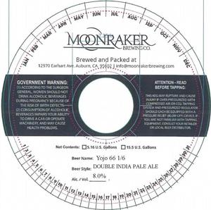 Moonraker Brewing Company Yojo 66 1/6 Double India Pale Ale