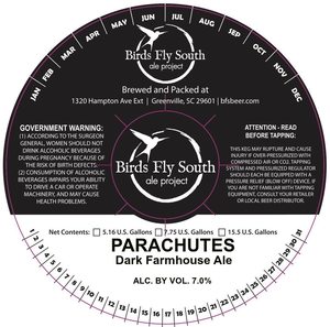 Birds Fly South Ale Project Parachutes March 2017