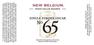 New Belgium Brewing Single Foeder Oscar No. 65 March 2017