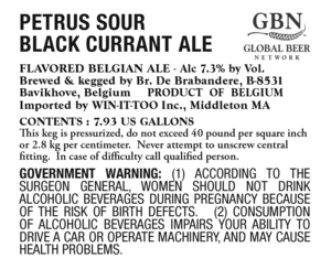 Petrus Sour Black Currant Ale 