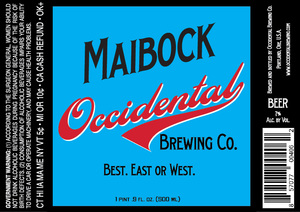 Occidental Brewing Co. Maibock