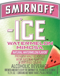Smirnoff Ice Watermelon Mimosa April 2017