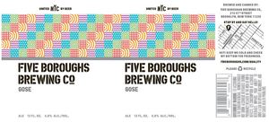 Five Boroughs Brewing Co. Gose