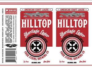Four String Brewing Co. Hilltop Heritage Lager April 2017