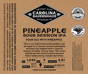 Pineapple Sour Session Ipa Sour Ale With Pineapple April 2017