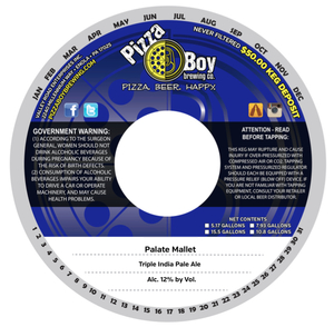 Pizza Boy Brewing Co. Palate Mallet April 2017