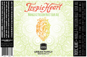 Urban Family Brewing Company Tropic Heart April 2017