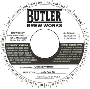 Butler Brew Works Coastal Warfare April 2017