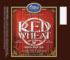 Otto's Pub And Brewery Red Wheat India Pale Ale