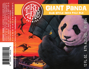 Three Heads Brewing Giant Panda Dub Style India Pale Ale April 2017