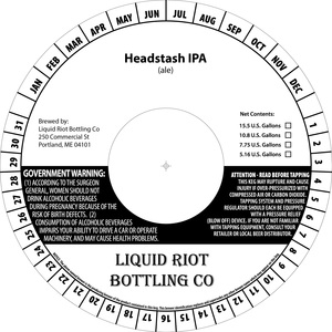 Liquid Riot Headstash IPA April 2017