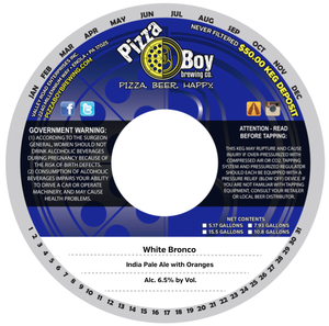 Pizza Boy Brewing Co. White Bronco April 2017
