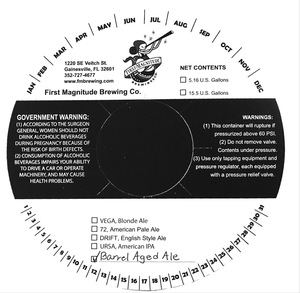 First Magnitude Brewing Co. Barrel Aged Ale
