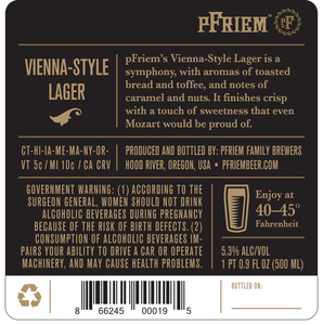 Pfriem Family Brewers Vienna Style Lager April 2017
