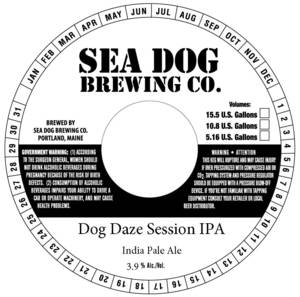 Sea Dog Brewing Co. Dog Daze Session IPA April 2017