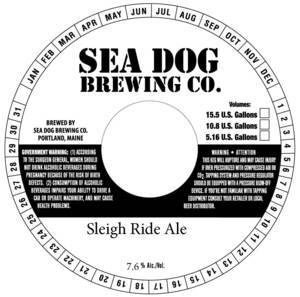 Sea Dog Brewing Co. Sleigh Ride Ale April 2017