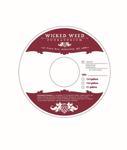 Wicked Weed Brewing Bretticent April 2017