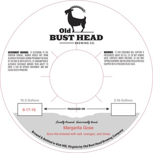 Old Bust Head Brewing Co. Margarita Gose