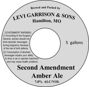Levi Garrison & Sons Second Amendment Amber Ale