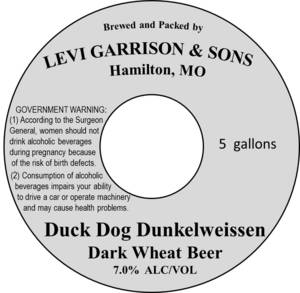 Levi Garrison & Sons Duck Dog Dunkelweissen Dark Wheat Beer April 2017
