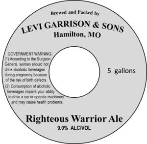Levi Garrison & Sons Righteous Warrior Ale