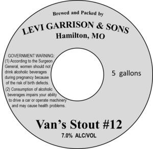 Levi Garrison & Sons Van's Stout #12