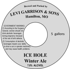 Levi Garrison & Sons Ice Hole Winter Ale April 2017