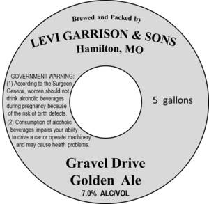 Levi Garrison & Sons Gravel Drive Golden Ale