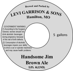 Levi Garrison & Sons Handsome Jim Brown Ale April 2017
