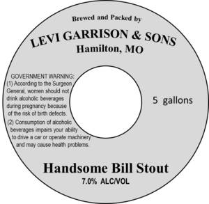 Levi Garrison & Sons Handsome Bill Stout April 2017