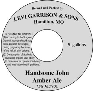 Levi Garrison & Sons Handsome John Amber Ale