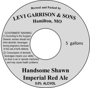 Levi Garrison & Sons Handsome Shawn Imperial Red Ale