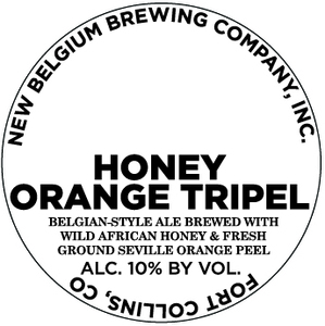 New Belgium Brewing Company, Inc. Honey Orange Tripel April 2017