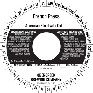 French Press American Stout With Coffee April 2017