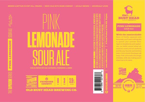 Old Bust Head Brewing Co. Pink Lemonade Sour Ale April 2017