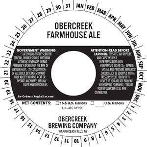 Obercreek Farmhouse Ale 