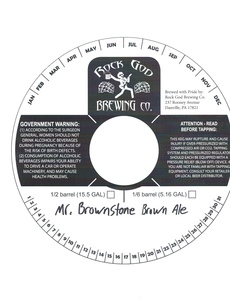 Rock God Mr.brownstone Ale April 2017