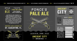 Ancient City Brewing Ponces Pale Ale May 2017
