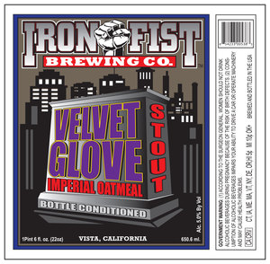 Iron Fist Brewing Velvet Glove May 2017