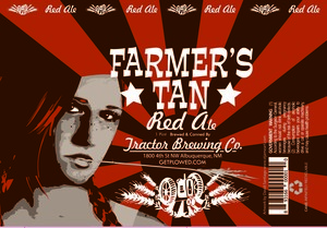 Tractor Brewing Company Farmer's Tan Red Ale May 2017