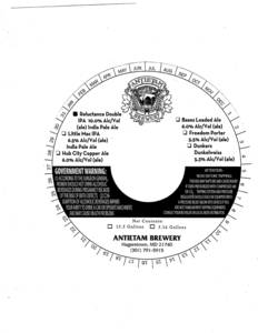 Antietam Brewery Reluctance Double IPA May 2017