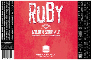 Urban Family Brewing Company Ruby May 2017