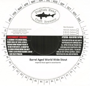 Dogfish Head Barrel Aged World Wide Stout