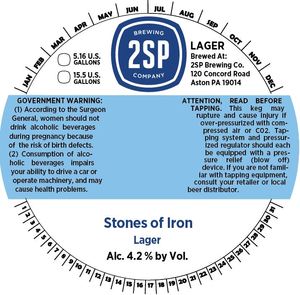 2sp Brewing Company Stones Of Iron Lager May 2017