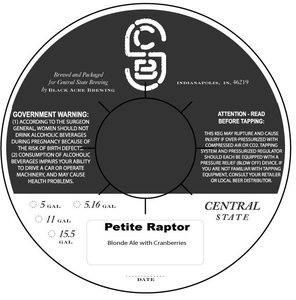 Central State Brewing Petite Raptor