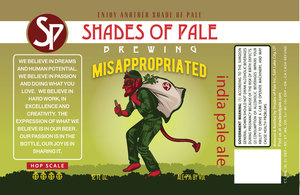 Shades Of Pale Brewing Misappropriated May 2017