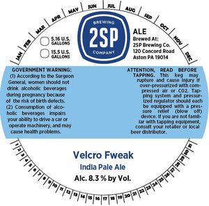 2sp Brewing Company Velcro Fweak May 2017