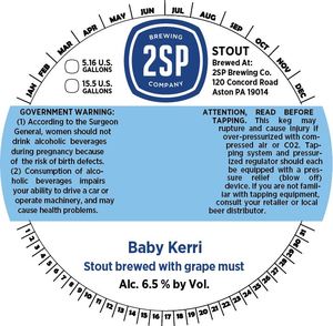 2sp Brewing Company Baby Kerri May 2017