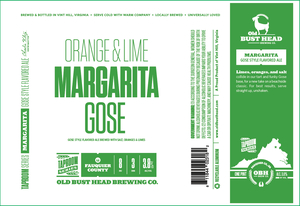 Old Bust Head Brewing Co. Orange & Lime Margarita Gose May 2017